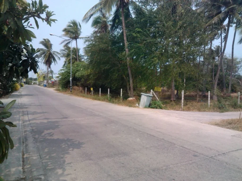 ขายที่ดินเปล่า ติดถนนเลียบหาดเจ้าสำราญ อเมืองเพชรบุรี จเพชรบุรี