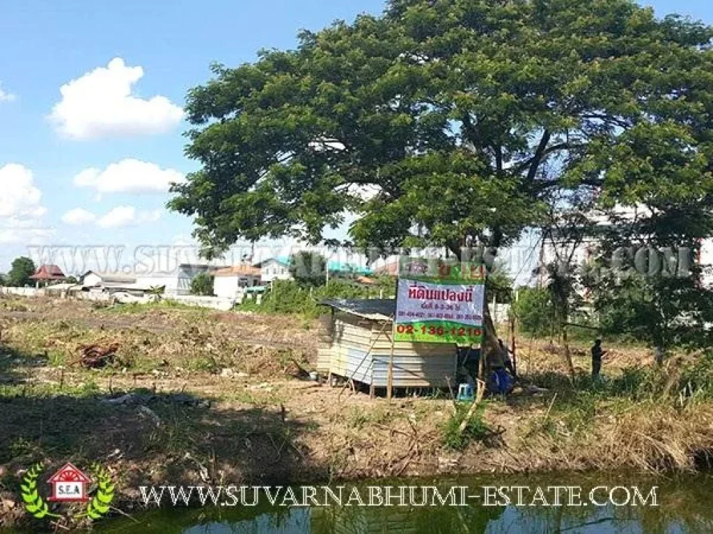 ขายที่ดิน 8 ไร่ 3 งาน 36 ตรวติดคลองถนน ใกล้ห้าง Big King บางใหญ่ ถนนกาญจนาภิเษก