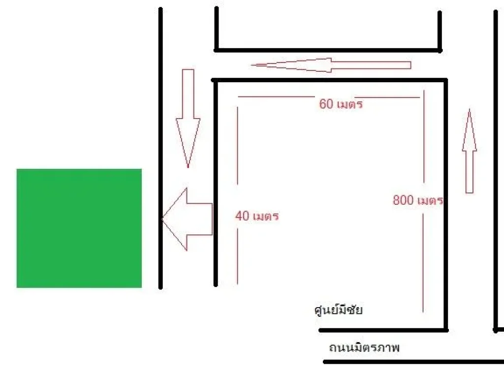 ขายถูกมาก ที่ดิน 1 งาน ซอยศูนย์มีชัย อำเภอบ้านไผ่