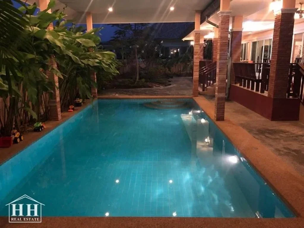 ขายบ้านเดี่ยวชะอำ CENTRALLY LOCATED POOL VILLA ราคา 56 ล้านบาท พร้อมสระว่ายน้ำบ้านบรรยากาศดี