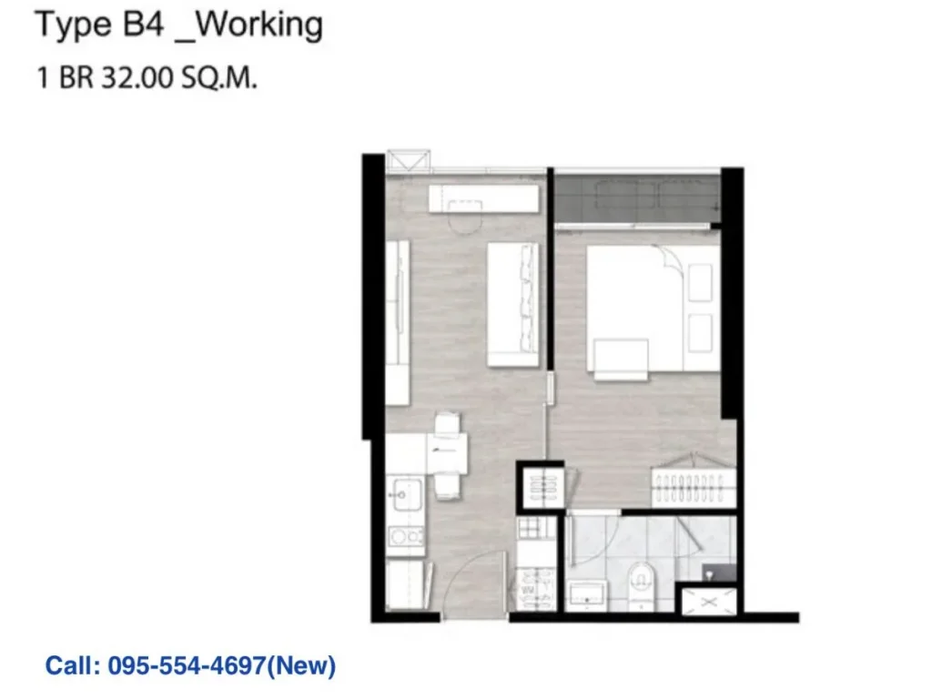 ขายดาวน์คอนโด 1BR 32 SQM นิช ไพรด์ เตาปูน-อินเตอร์เชนจ์ บางซื่อ กรุงเทพฯ