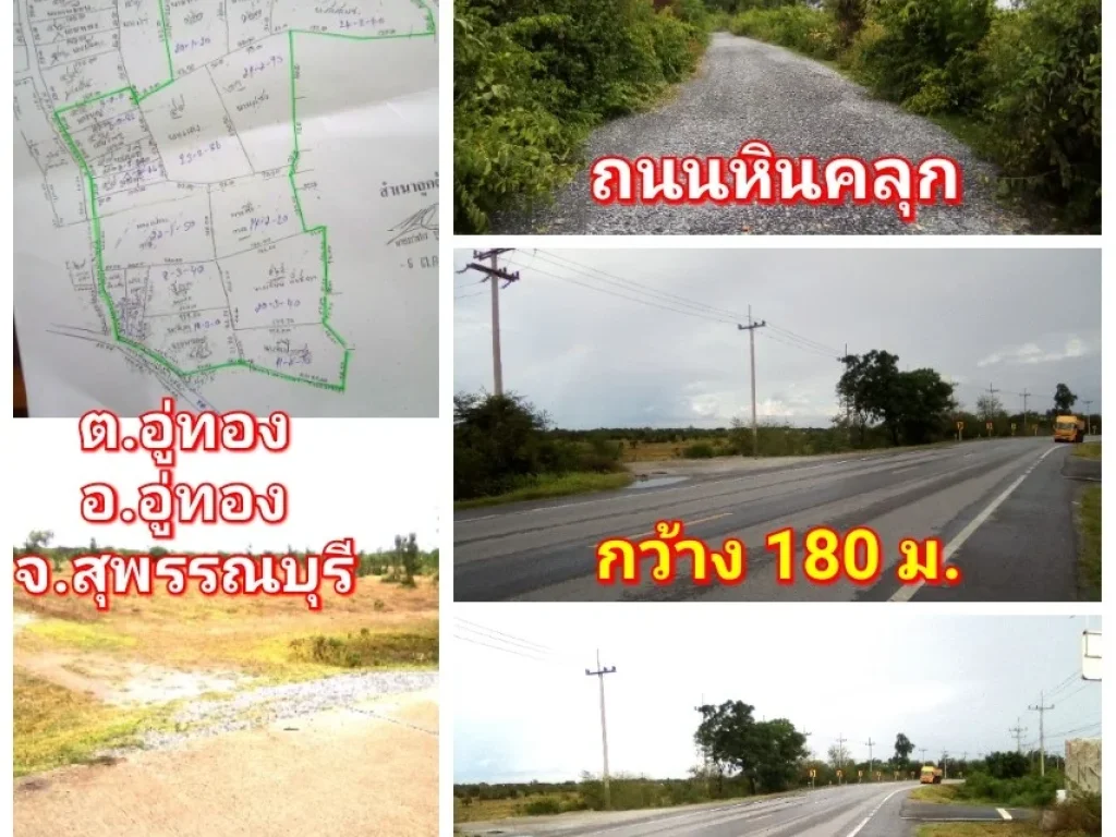 ขาย โฉนด ที่ดิน 304 ไร่ๆละ 160000 บ เหมาะปลูกพืช ทำการเกษตร สวนป่า ไม้เศรษฐกิจ โกดังสินค้า ถนนลาดยาง ไฟฟ้า น้ำ ออู่ทอง อดอนเจดีย์ จสุพรรณบุรี