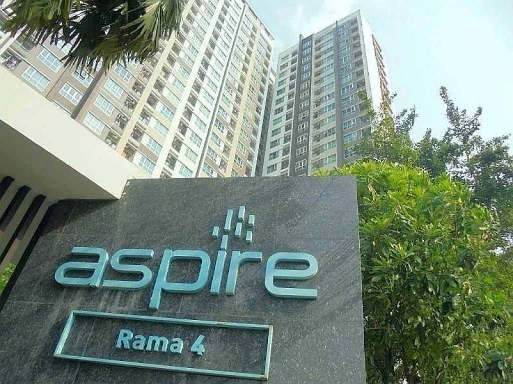 ให้เช่า Aspire RAMA 4 1 ห้องนอน ชั้นสูง แต่งครบ พร้อมอยู่