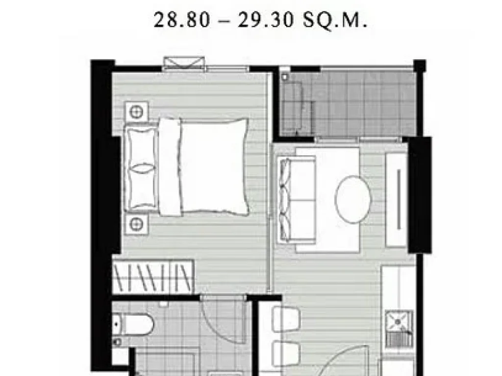 ขายดาวน์คอนโด แชปเตอร์วัน ชายน์ บางโพ 1-bed 2930 ตรม ชั้น23 ทิศใต้ ห้องมุม วิวไม่บล็อค เฟอร์ฯครบ