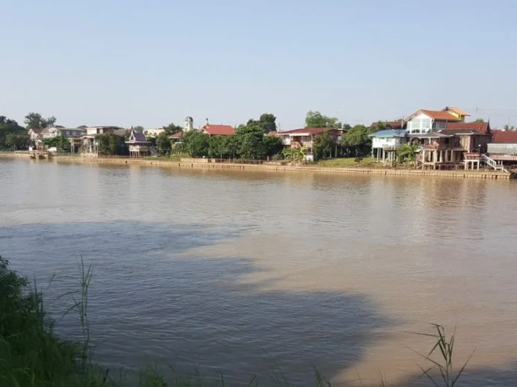 ที่ดินติดแม่น้ำเจ้าพระยา ที่ จพระนครศรีอยุธยา อย 024 ขายที่ดินติดแม่น้ำเจ้าพระยา นอกเกาะเมืองอยุธยา ใกล้วัดท่าการ้อง