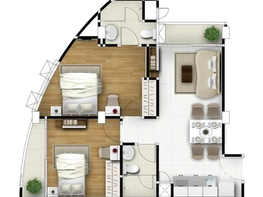 ขาย 579 ล้าน Supreme Condo อนุสาวรีย์ชัยฯ ใกล้BTSและสวนสันติภาพ 2 Bed 5649 ตรม ชั้น 5 เฟอร์บิ้วท์อินครบ