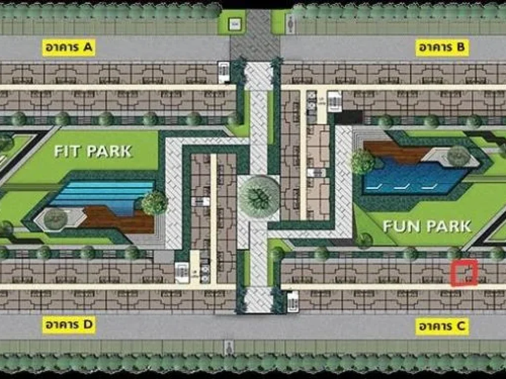 ขายห้องชุด โครงการพลัม พาร์ค รังสิต เฟส 2 ตึก C ชั้น 7 ตคลองหนึ่ง จปทุมธานี - 66497
