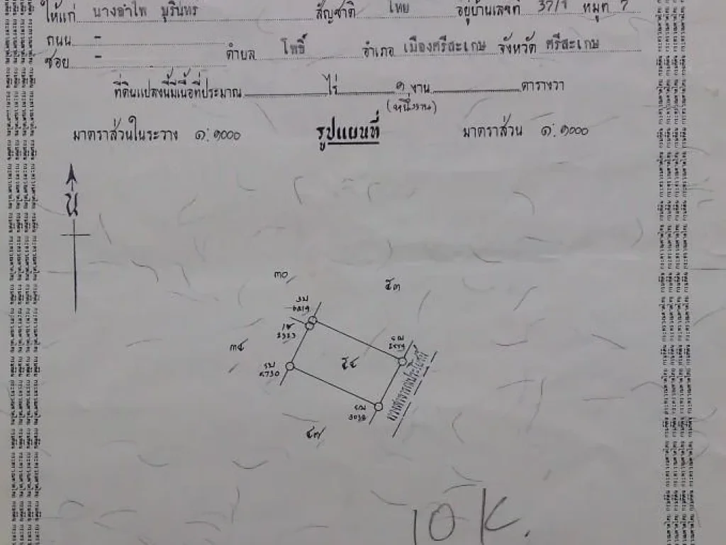 ขายที่ดินเปล่า1งานเขตเทศบาลอเมือง