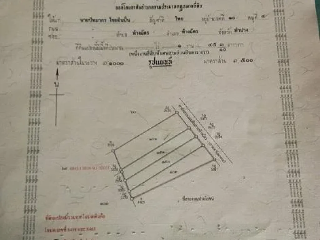 ขายที่ดินลำปางพร้อมโครงสร้างชั้นที่หนึ่งเตรียมขึ้นชั้นที่2 ตามภาพถ่าย ตามแปลน