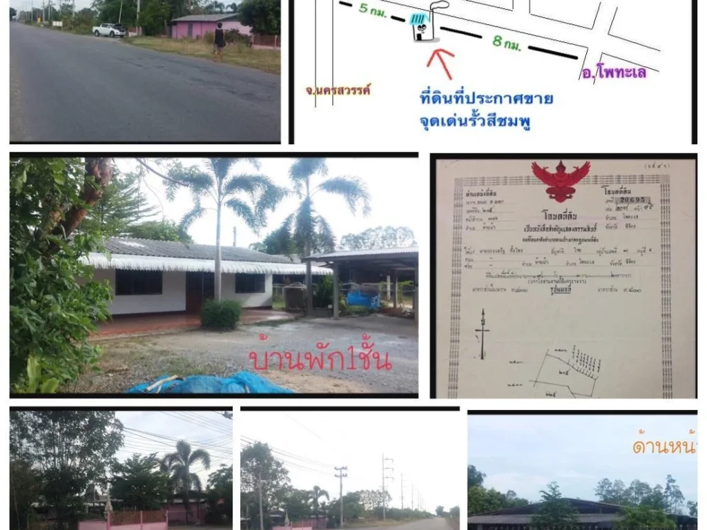 ขายที่ดินติดถนนจังหวัดพิจิตร