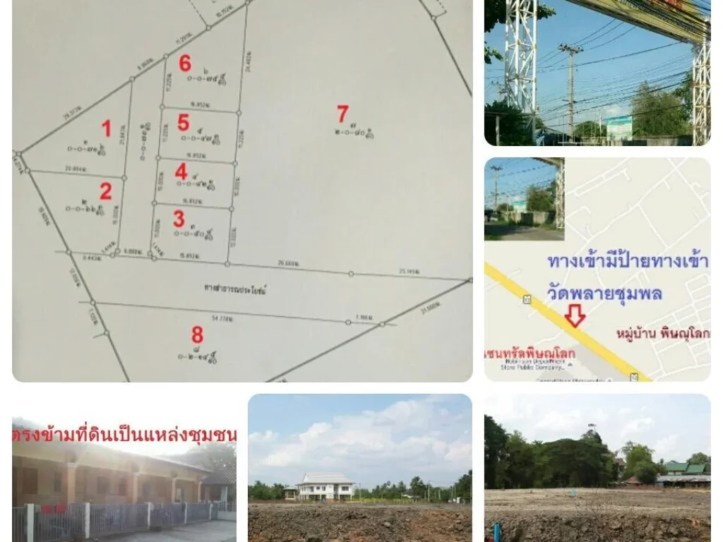 มีที่ดินจัดล็อกสวยๆ ใกล้เทศบาลพลายชุมพล ตรงข้าม ห้างเซนทรัลพิษณุโลก