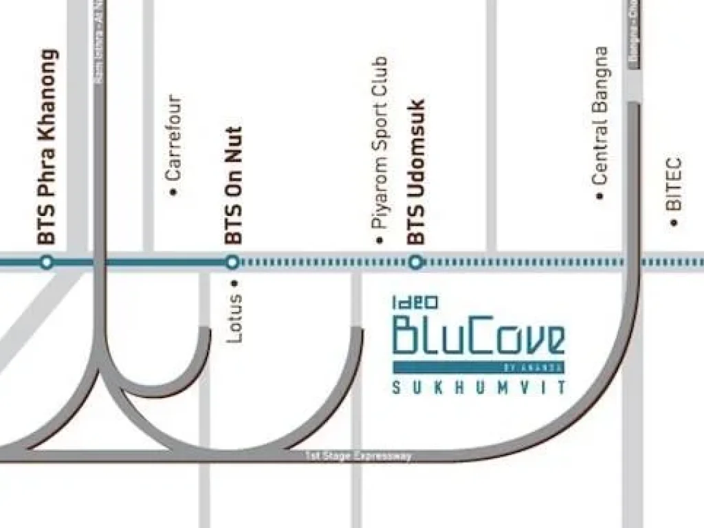 ขายคอนโดหรู ideo Blucove ติดรถไฟฟ้าอุดมสุขเนื้อที่27 ตารางเมตร ห้องนอน1 ห้อง ห้องน้ำ1 ห้อง