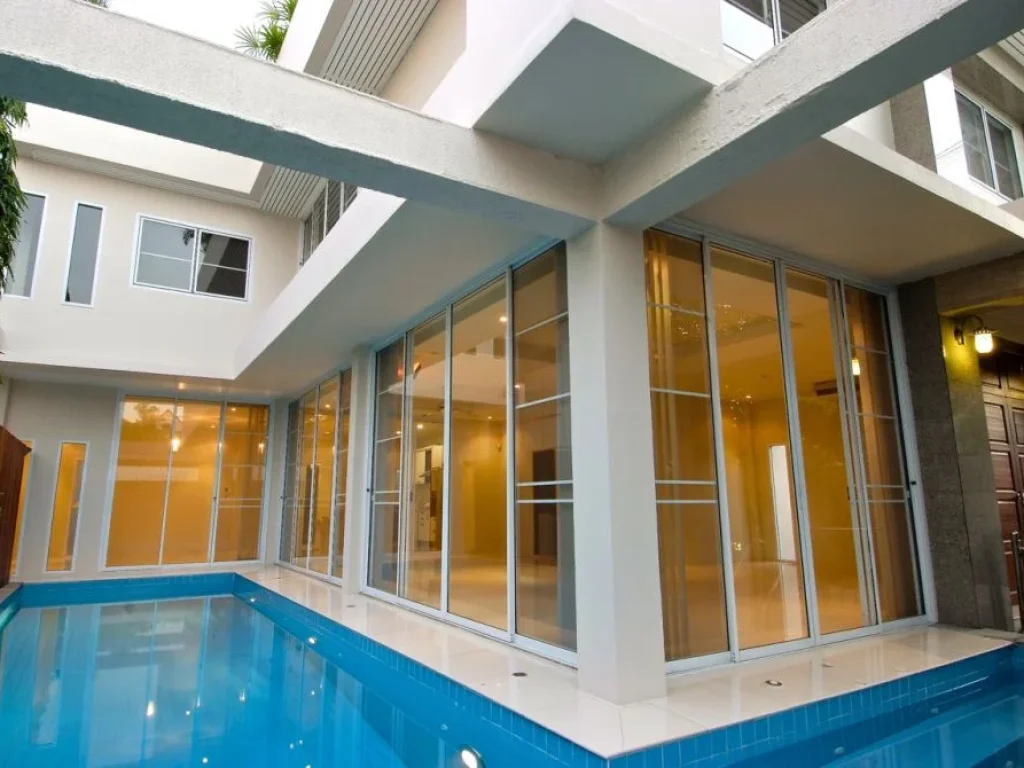 Single House with swimming pool in Soi Thonglor 21 for rent 4 bed 500 sqm rental 170000 baht