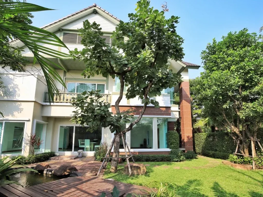 ขายบ้านหรู 181 วา 4 นอน 4 น้ำ สภาพใหม่ หลังริม Q House Avenue พระราม 5 ถูกสุด