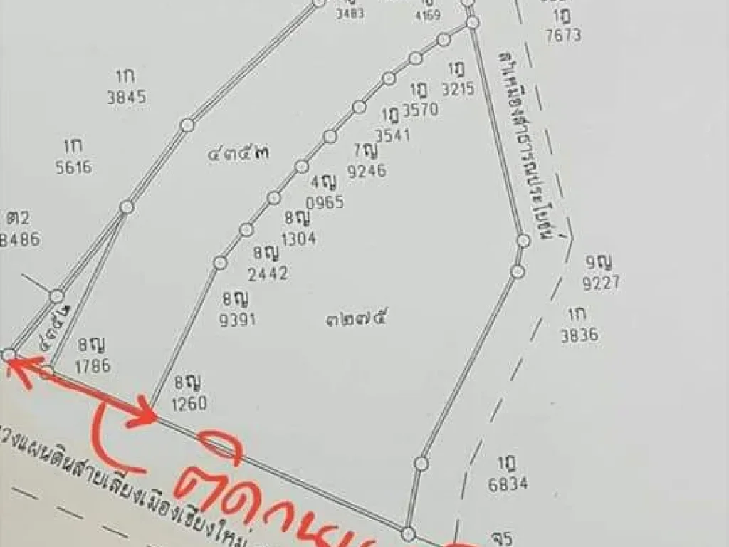 ขายที่ดินติดถนนหนองจ๊อม จัดสรรได้
