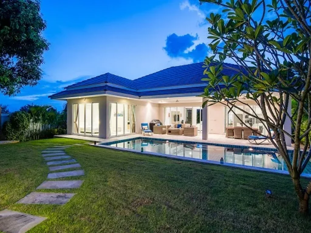 ขายบ้านเดี่ยวใหม่ POOL VILLA M ดีไซน์หรู บรรยากาศดี