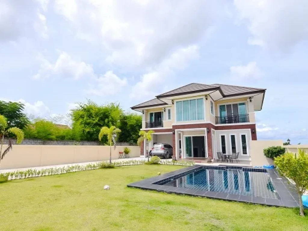 ขายบ้านเดี่ยว NEW HOUSE WITH GARDEN AND POOL 2 ชั้น ดีไซน์สวยตกแต่งอย่างดี