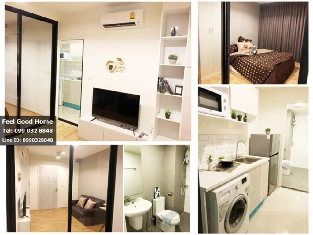 ให้เช่า มีเครื่องซักผ้า Cabana Condo หลังอิมพีเรียล กว้างพิเศษ 33ตรม