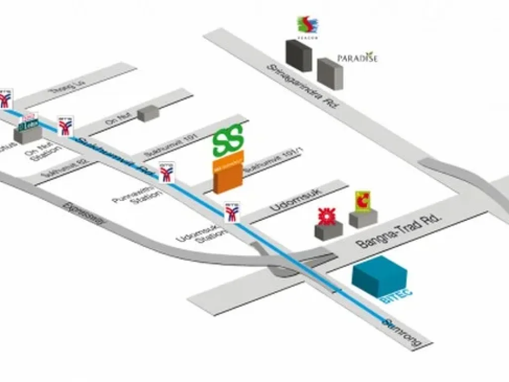 ด่วนให้เช่า คอนโด SampampS condo ใกล้สถานีรถไฟฟ้าปุณณวิถี 46 ตรม 12000บาท พร้อมเข้าอยู่