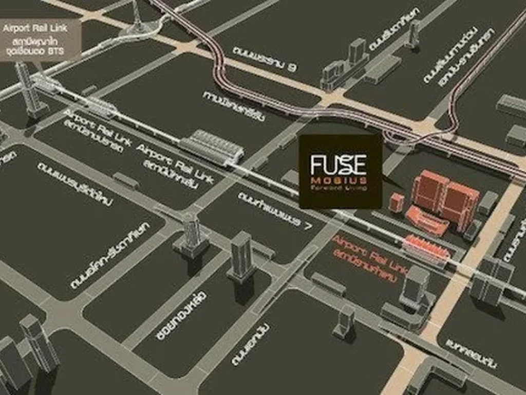 ให้เช่าคอนโดFUSE MOBIUS RAMKHAMHAENG  KLONGTON อาคารBชั้น30 1นอน