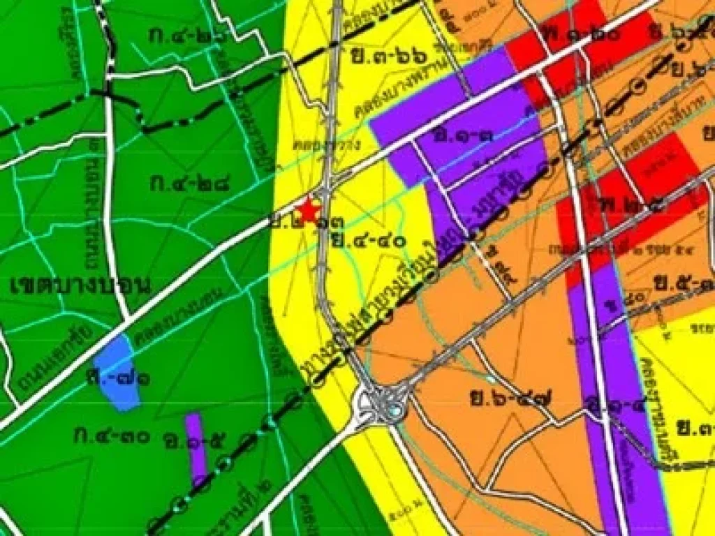 ขายที่ดิน 2 ไร่กว่า ห่างถนนกาญจนาภิเษก 100 เมตร ผังสีเหลือง