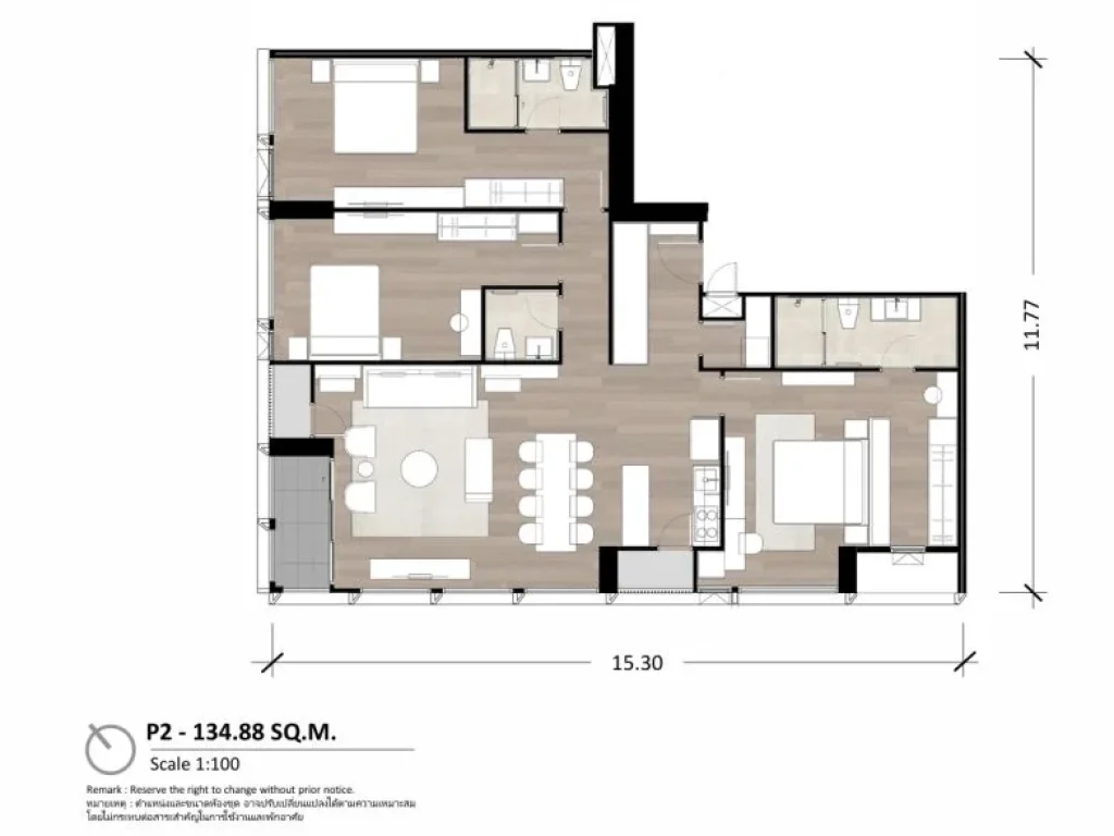 The Issara Sathorn Penthouse ห้องเปล่า เจ้าของขายเอง