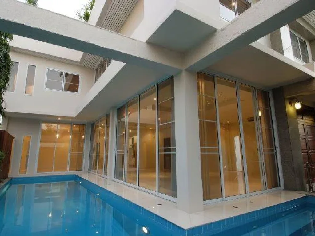 Modern Resort Style House for rental with private pool Jacuzzi on Thonglor area