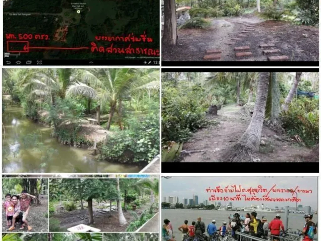 ที่ดินบางกระเจ้า 501 ตรวติดคลอง ใกล้สวนสาธารณะ อากาศบริสุทธ์ธรรมชาติ อยู่ในชุมชนให้เช่า ขาย