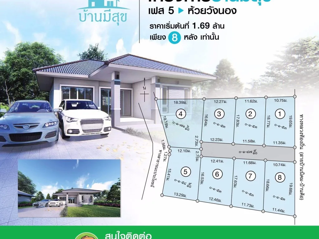 P-บ้านใหม่ทำเลดี โครงการมีสุขเฟสที่5 ติดห้วยวังนอง เดินทางสะดวก