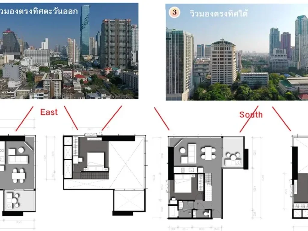 The Lofts Silom ห้อง Hybrid วิวสวย 270 องศา วิวตึกมหานคร ไม่มีตึกบัง