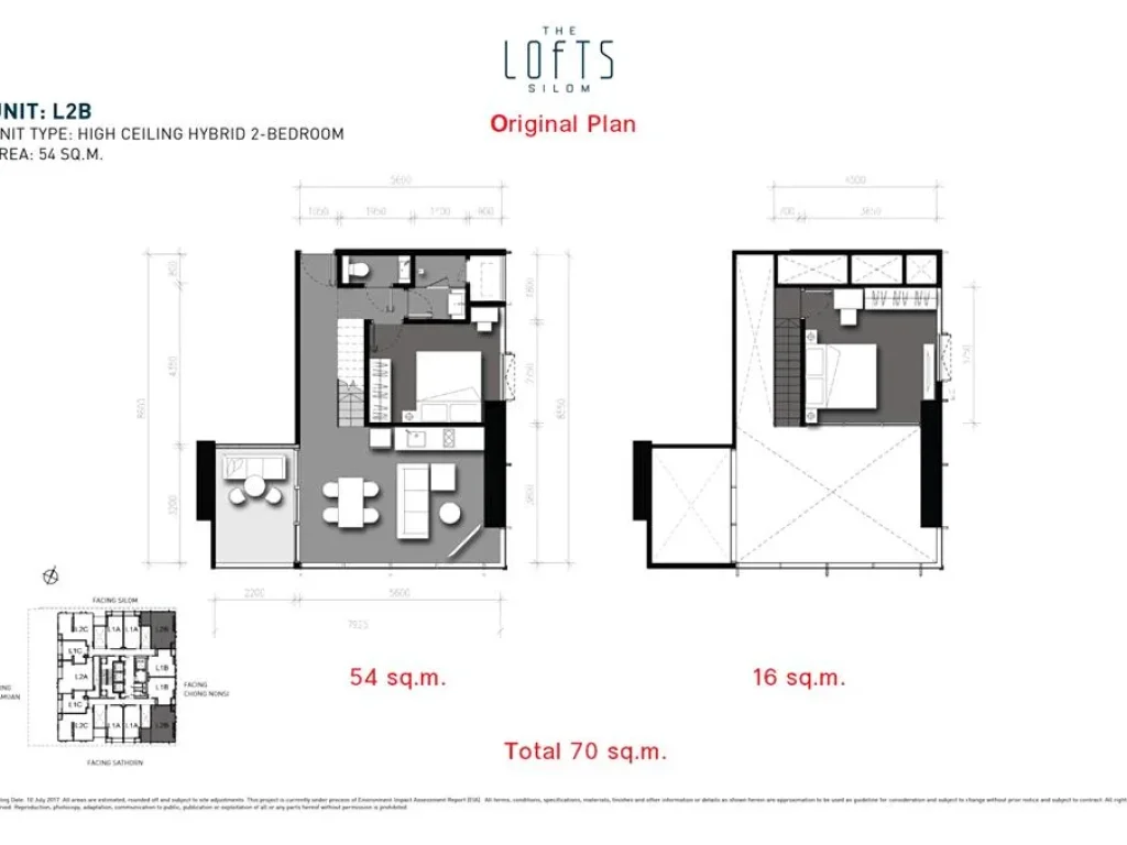 The Lofts Silom ห้อง Hybrid วิวสวย 270 องศา วิวตึกมหานคร ไม่มีตึกบัง