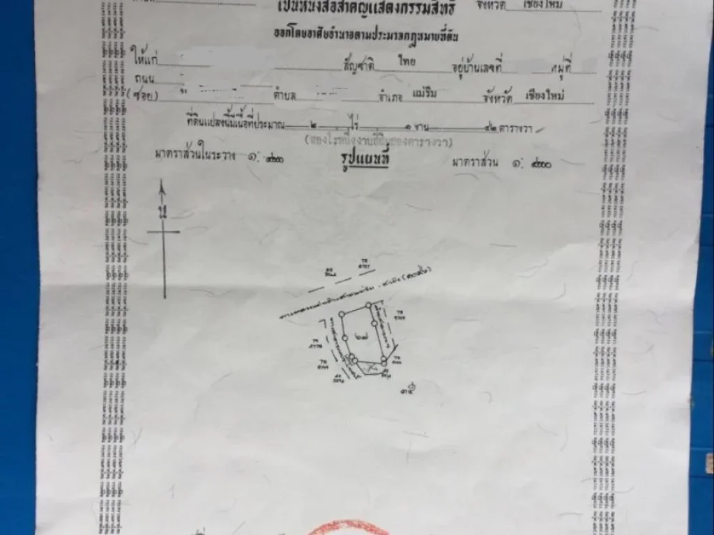 ขายที่ดิน เนื้อที่ 4-1-95ไร่ โป่งแยง โฉนด เนินดอย วิวภูเขา ติดถนนแม่ริม-สะเมิง โซนแหล่งท่องเที่ยว