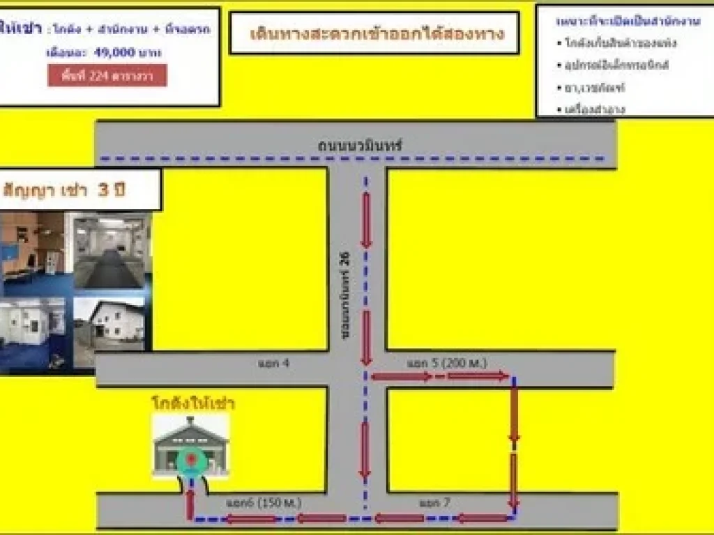 ให้เช่า ด่วน บ้านเดี่ยว 2 ชั้น ซอยนวมินทร์ 26 แยก 6