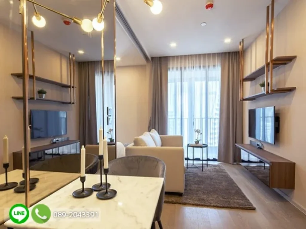 For RENT Ashton Asoke 1 ห้องนอน ห้องใหม่ วิวสวน พร้อมเข้าอยู่