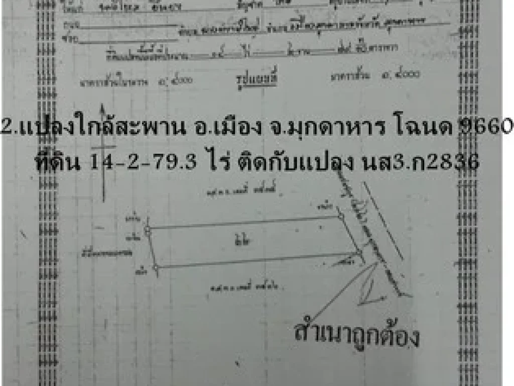 ขายถูก ที่ดิน มุกดาหาร เนื้อที่ 31-3-793 ไร่ ติดถนน 4 เลน ใกล้สะพานมิตรภาพ ไทย-ลาว ทำเลเยี่ยม