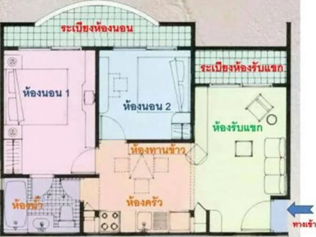 ขาย คอนโด บ้านสวนธน ศรีนครินทร์ ราคาถูกมาก 60 ตรม 2 นอน ใกล้ IKEA