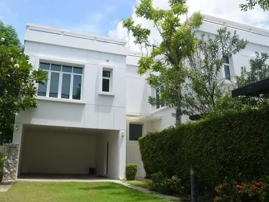 บ้านเช่าพร้อมอยู่ BLUE LAGOON VILLA บรรยากาศดีร่มรื่น