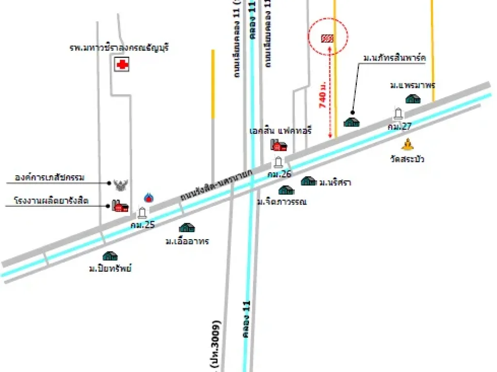 ที่ดินเปล่า มีโฉนด 2 ไร่ คลอง 11-12 ห่างจากถนนรังสิต-นครนายก เพียง 740 เมตร ตบึงน้ำรักษ์ อธัญบุรี จปทุมธานี เจ้าของขายเอง ฟรีค่าโอน