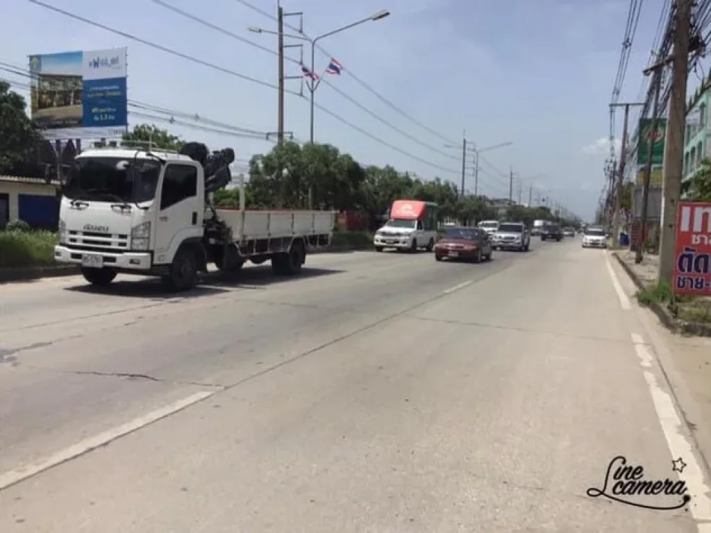 ขายที่ดินริมถนนสุขประยูร ชลบุรี-พนัสนิคม ใกล้นิคมอมตะเฟส 8-9 ใกล้สี่แยกพานทอง ชลบุรี