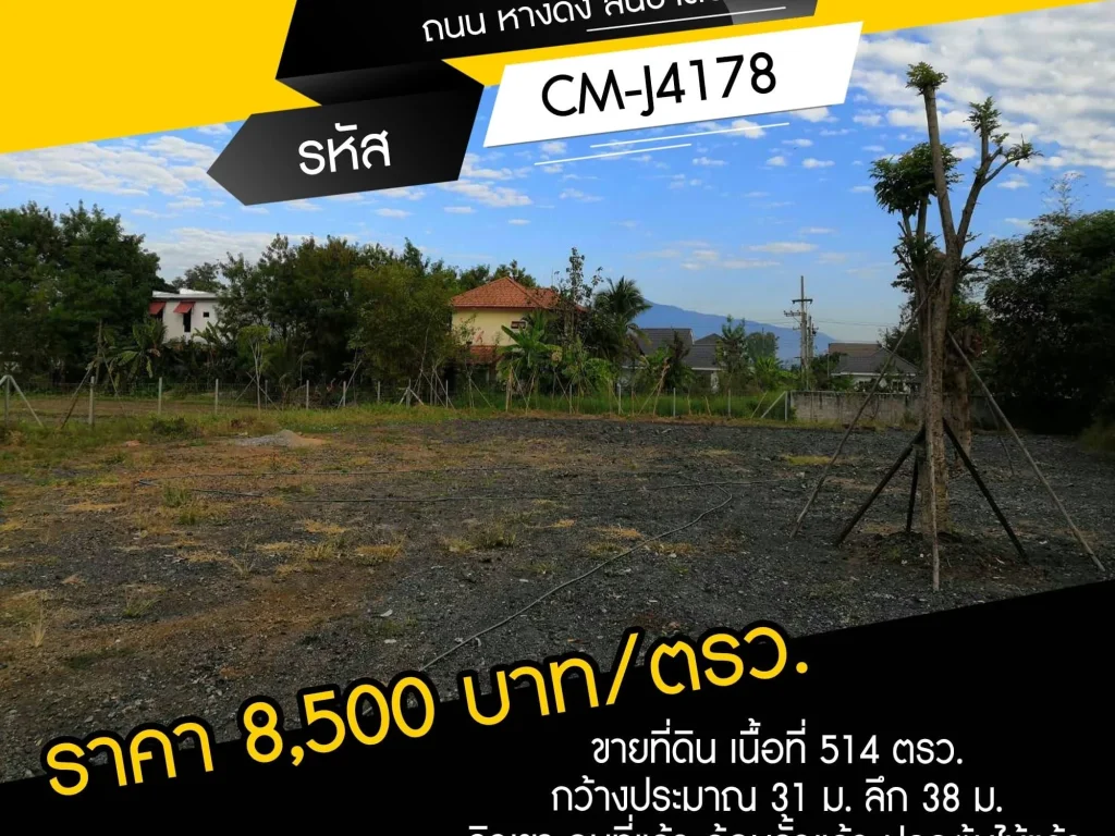 ขายที่ดิน เนื้อที่ 514 ตรว