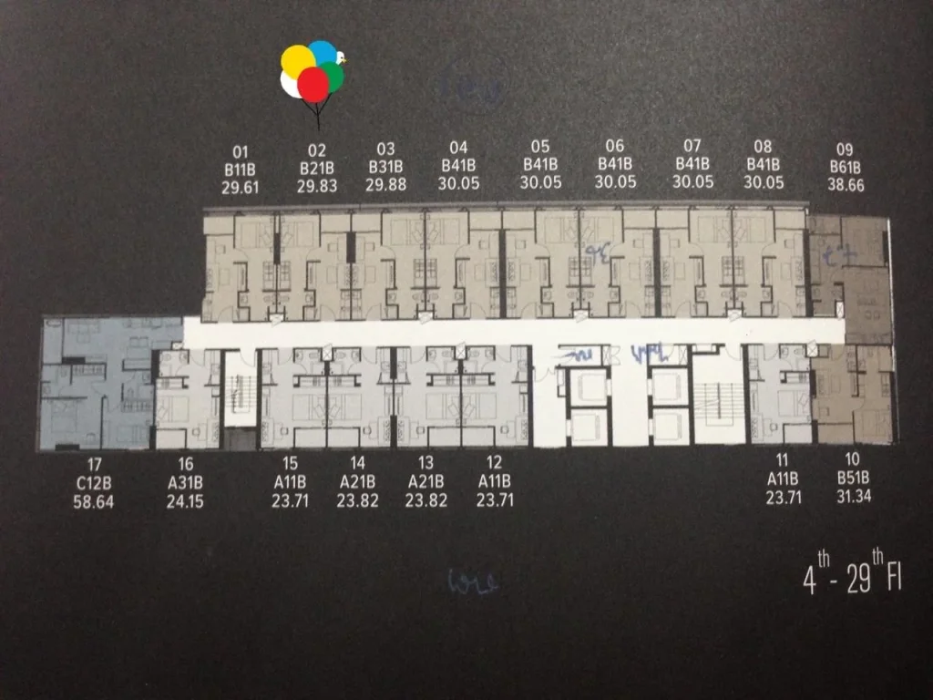 ขายดาวน์ chapter one midtown ลาดพร้าว 24 ห้องตำแหน่งดี ชั้น 25 ห้อง 02 ค่ะ