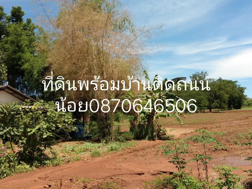 ขายที่ดินติดถนน