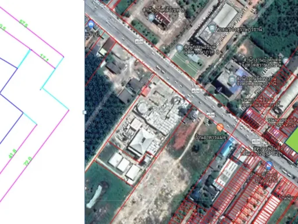 ขายที่ดินติดถนนสุราษ-นาสาร ใกล้ศาลแขวงสุราษ คลังเขต8 2มหาลัย
