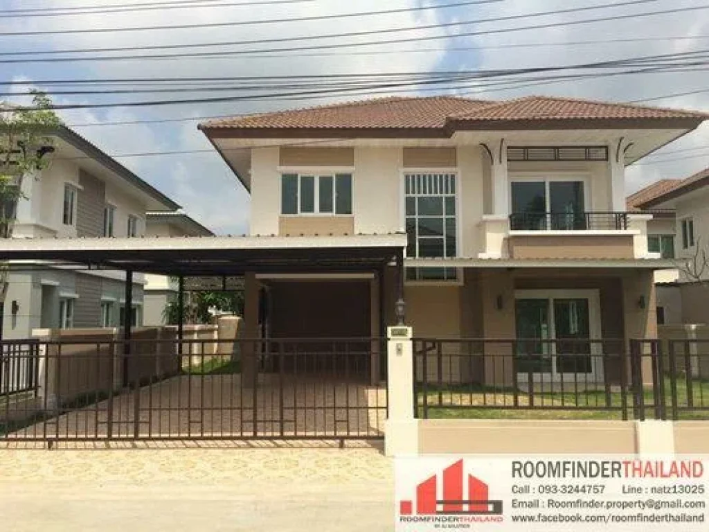 FOR RENT สำหรับเช่า Pruksa Village Theparak-Wongwaen 3 beds 2 baths 60 Sqw25000 Fully Furnished HOT DEAL N