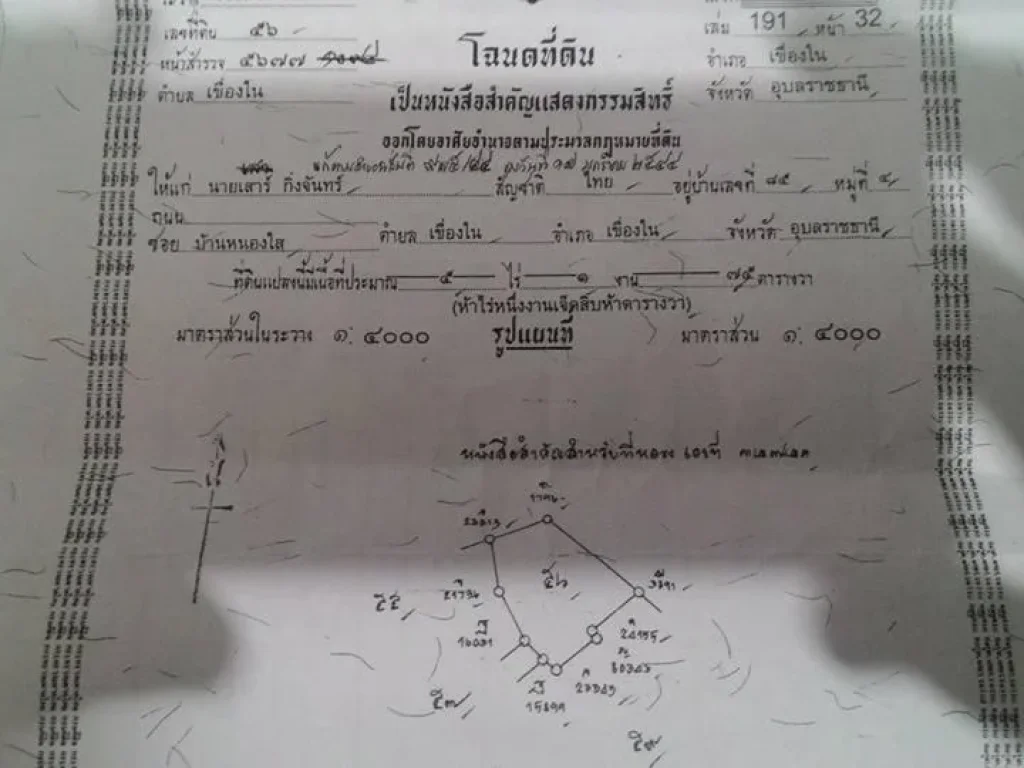 ที่ดินถมแล้ว ในเขตเทศบาลเขื่องใน ที่สวยครับ