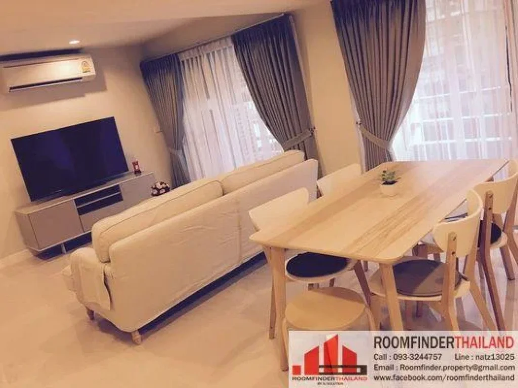 FOR RENT สำหรับเช่า Thonglor Tower 3 beds 2 baths 100 Sqm52000 Fully Furnished Newly Renovated Nice Decora