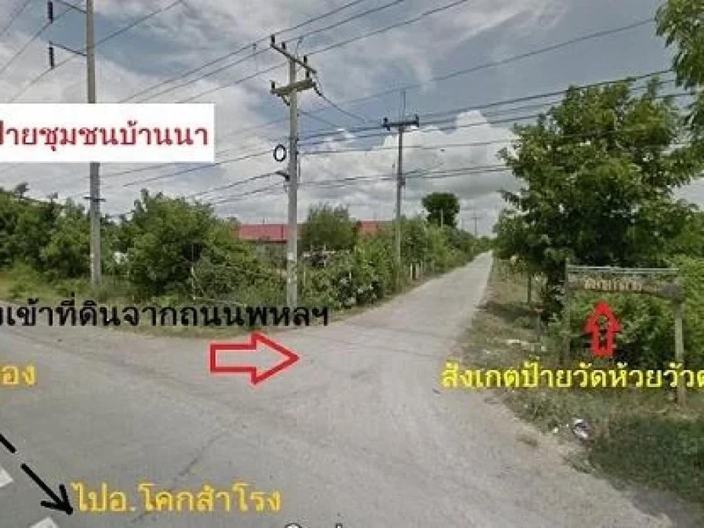 ขายที่ดินเป็นโฉนด 2 งานกว่า ทำเลดีเงียบสงบ โคกสำโรง ลพบุรี