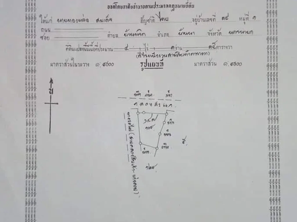 ขายที่ดิน4ไร่ 1งาน