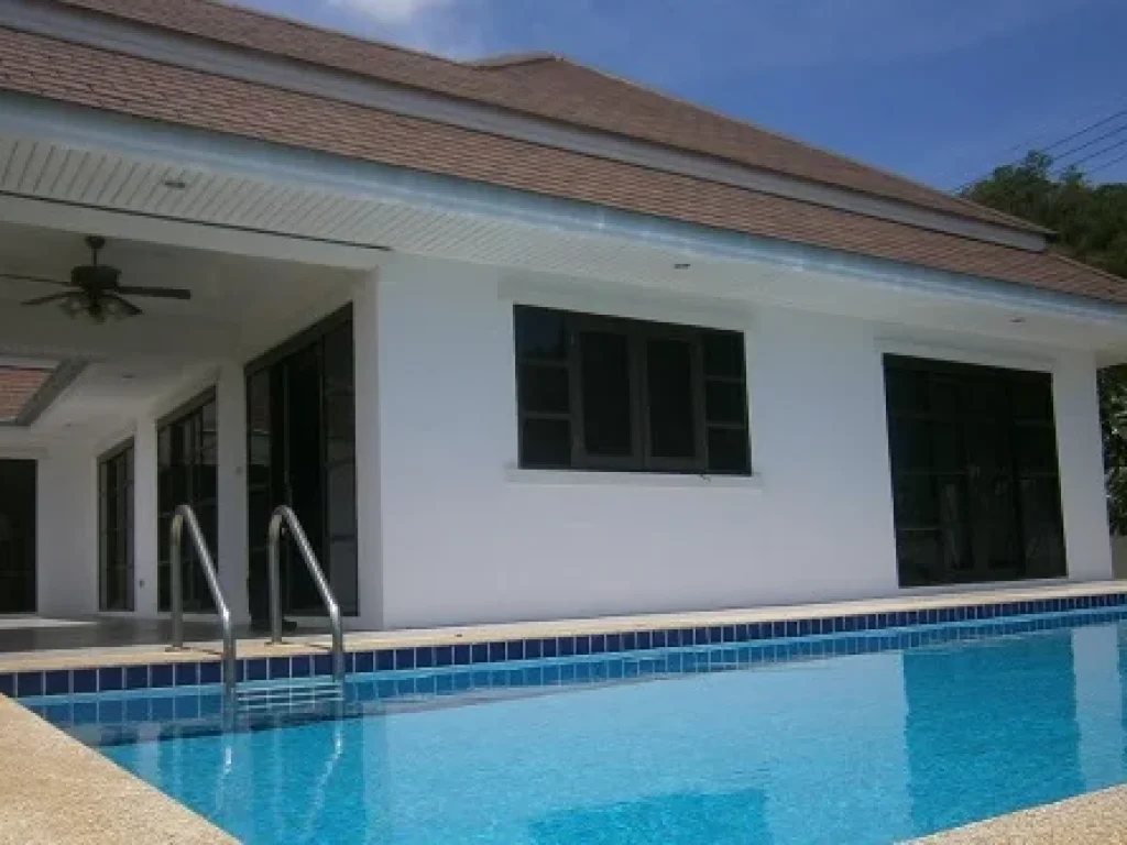 บ้านเช่า VILLAS WITH POOLพร้อมอยู่ วิวภูเขาใกล้ตัวเมืองหัวหิน