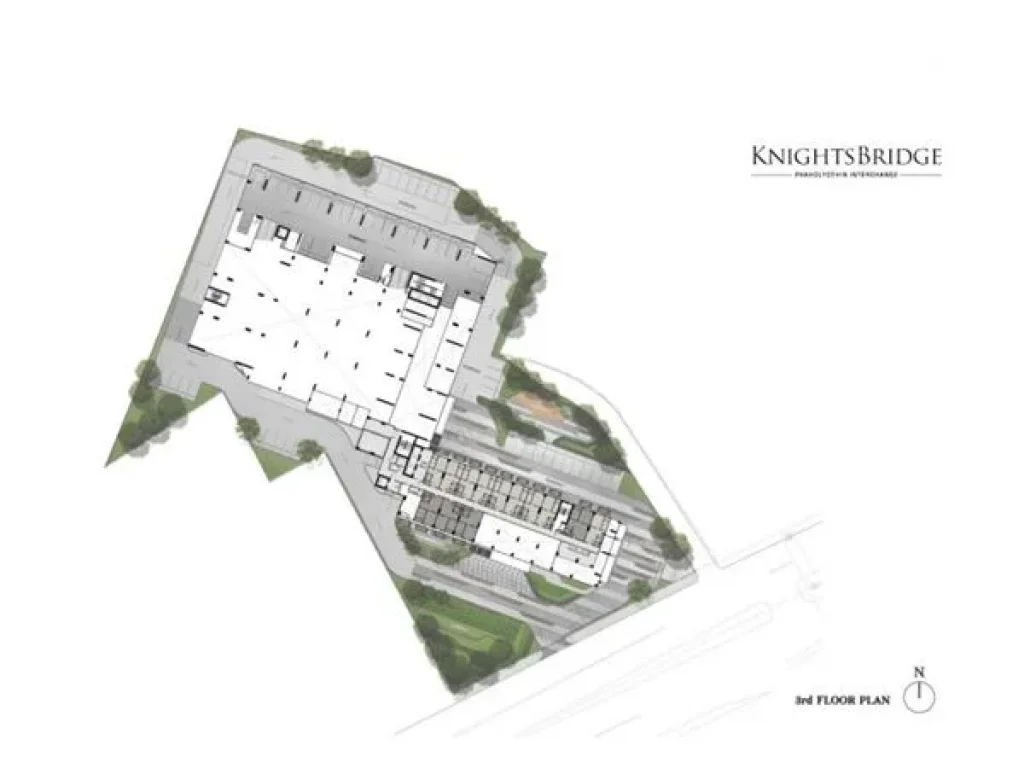 ขายดาวน์ขาดทุน 390000บ Condo Knightsbridge Phaholyothin Interchange ห้อง Duplex ชั้น14โซน A ขนาด 279ตรม เพดานสูง 42ม